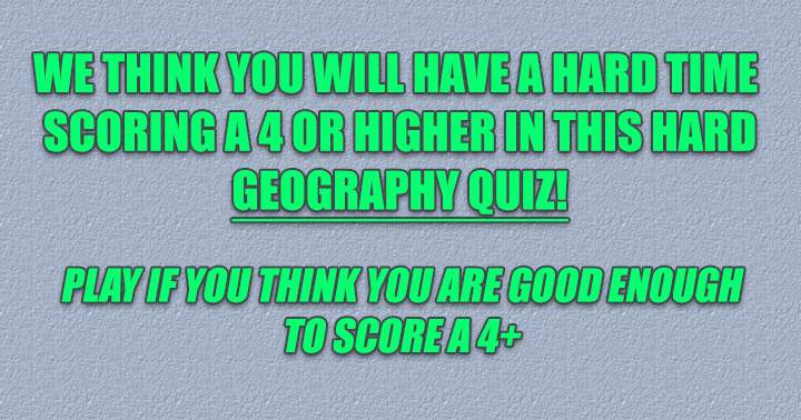 Quiz on Geography