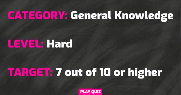 Challenging Knowledge Quiz