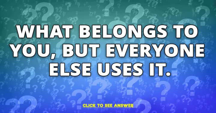 Try to crack this riddle and join in on our quiz.