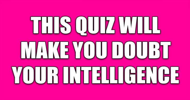 Knowledge Quiz that Tests Your Skills