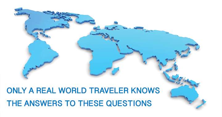 Geography quiz designed for worldly travelers.