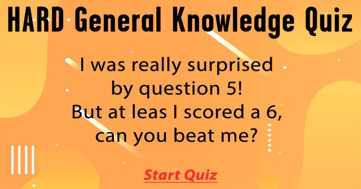 Challenging General Knowledge Quiz