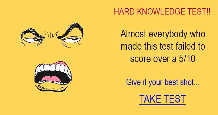 Challenging Knowledge Quiz