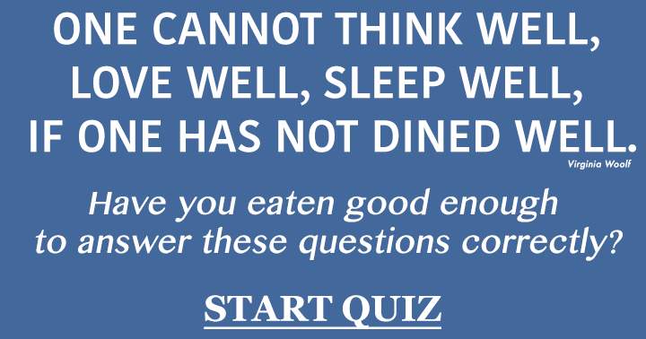 Banner for Quiz on Food and Beverages