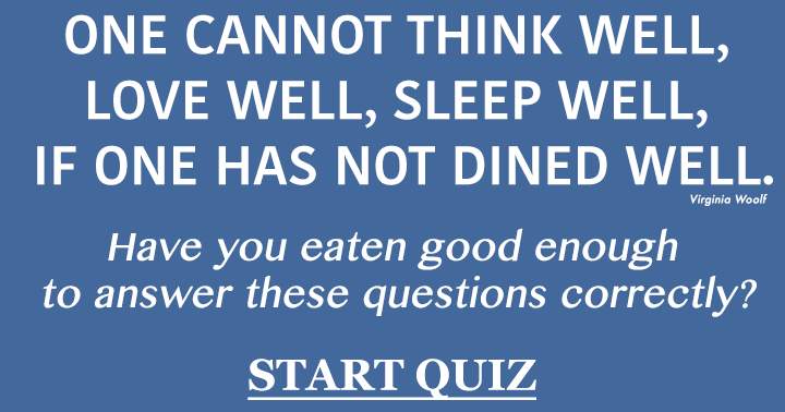 Quiz on Food and Beverages