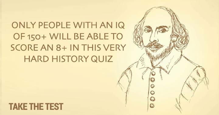 Scoring over 8 on this quiz requires a significantly high IQ due to its difficulty.