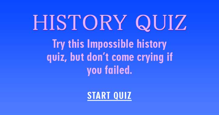 Historical Trivia Test