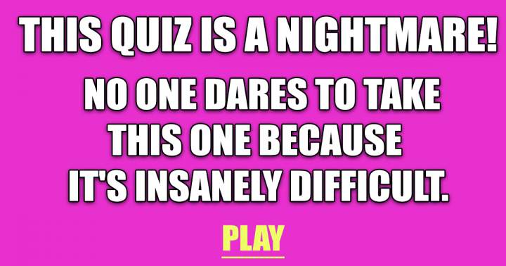 This quiz is a total nightmare!