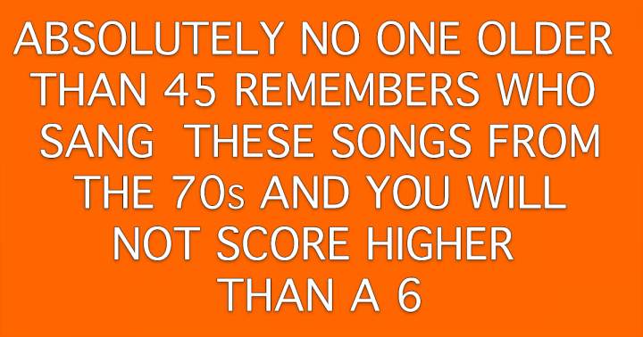 Banner for Who Performed These 1970s Hits?