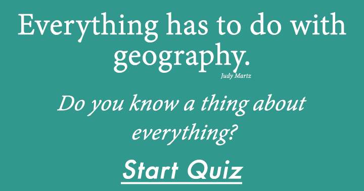 Geographical Trivia Test