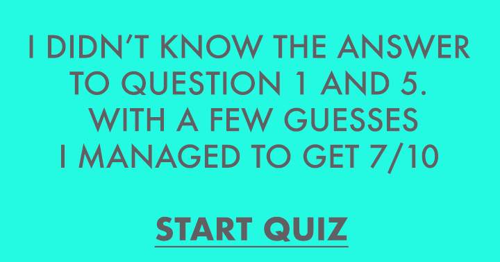 Assorted Knowledge Quiz