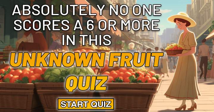 Mystery Fruit Quiz