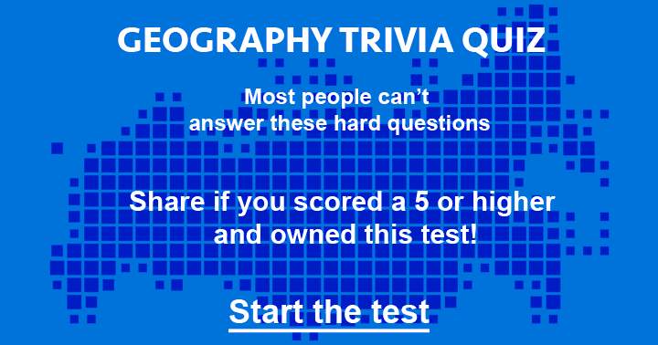 Geographical Trivia Test