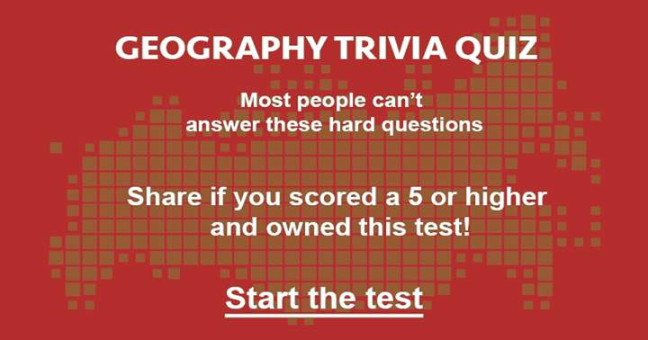 Geographical Trivia Test