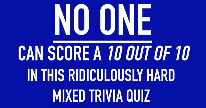 Banner for Tough Assorted Knowledge Quiz