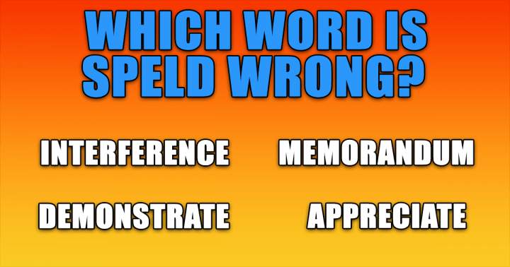 Banner for Which word is spelled incorrectly?
