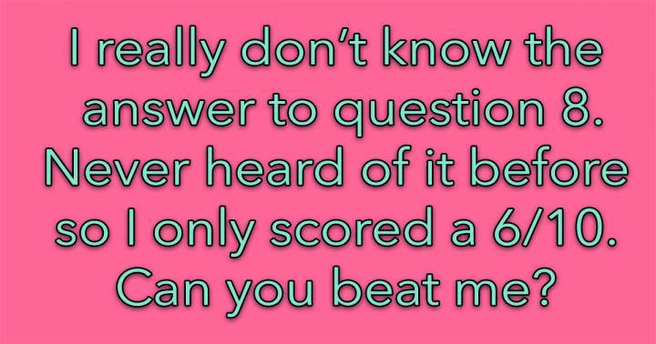 Are you aware of the solution to question 8?