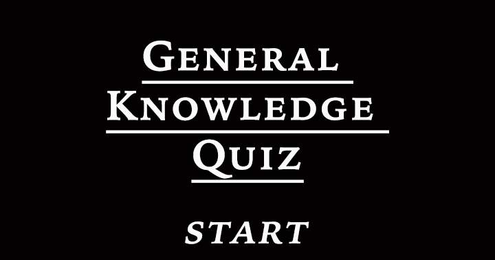 Universal Knowledge Trivia