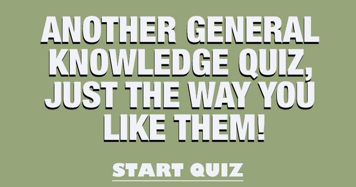 Banner for Additional General Knowledge Trivia