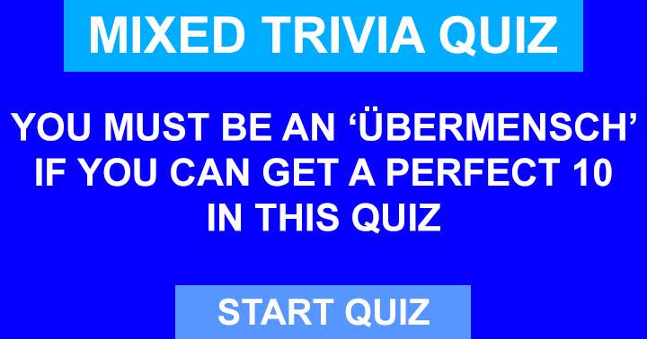 Banner for Mixed Trivia Quiz