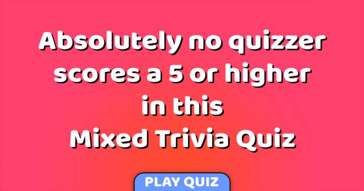 Mixed Trivia Quiz