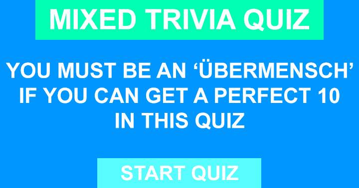 Mixed Trivia Quiz