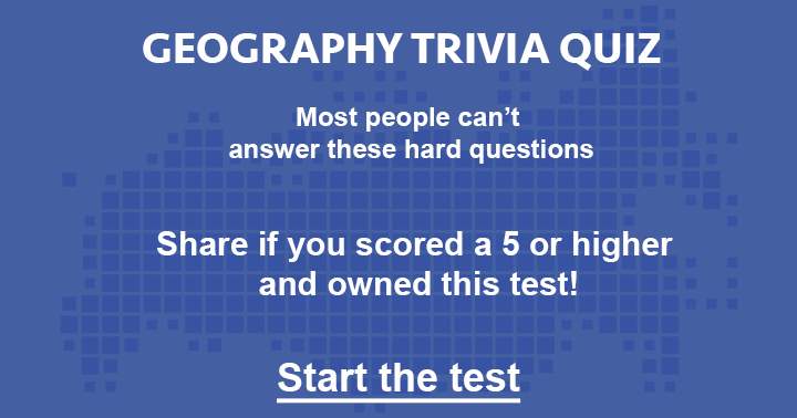 Can you answer all 10 questions about Geography? 