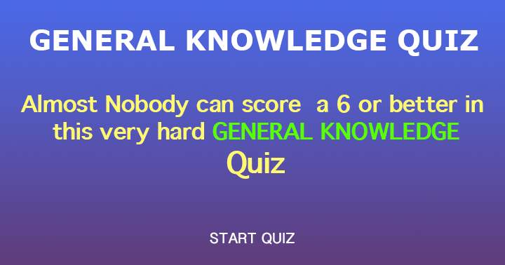 Mixed Knowledge Trivia Quiz