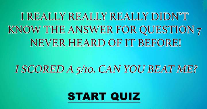 General Knowledge test