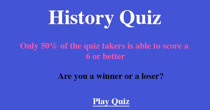 History Quiz