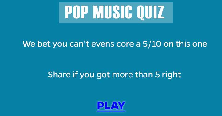 Very hard Pop Music Quiz