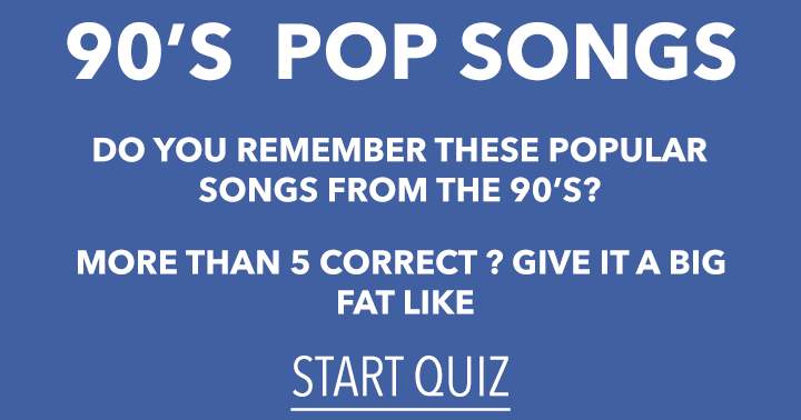 90's hit song quiz