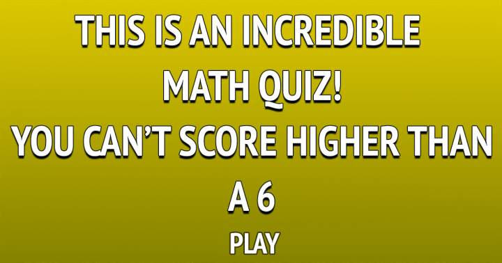 Incredible Math Quiz