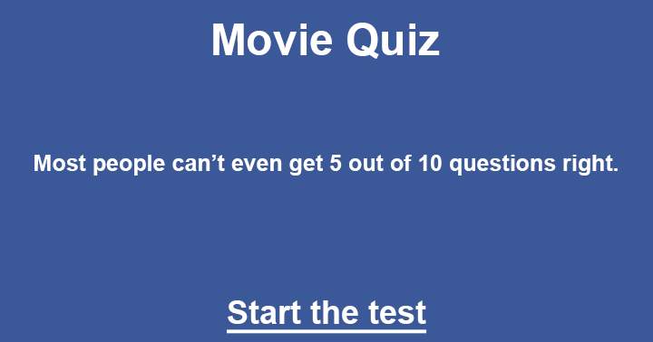 The ultimate movie quiz