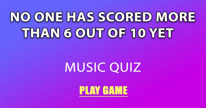 Music Quiz For Intelligent People