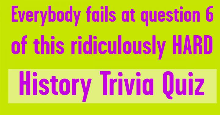 History Trivia Quiz