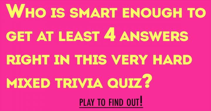 Mixed Trivia Quiz