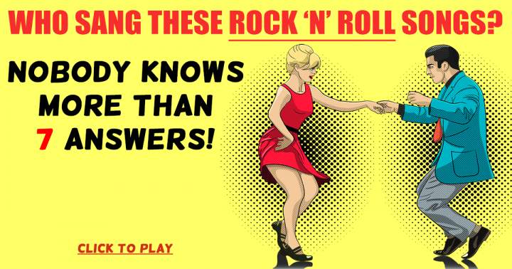 Who Sang These Rock 'n' Roll Songs?