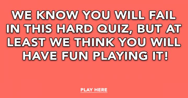 Hard Trivia Quiz