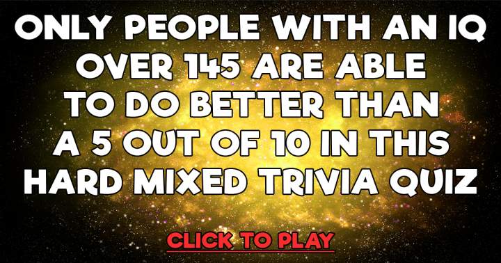 HARD Mixed Trivia Quiz