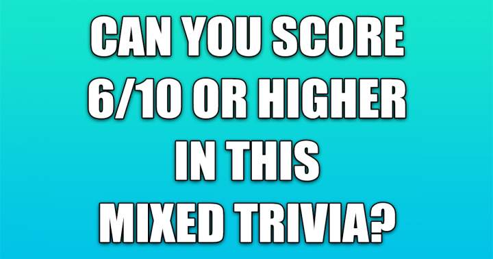 Mixed Trivia Quiz