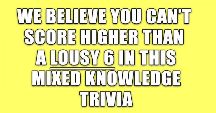 Mixed Knowledge Trivia