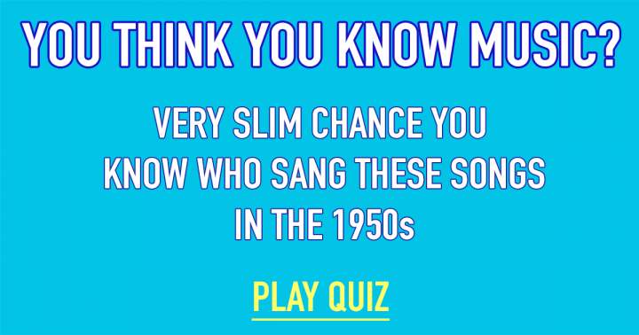 Who Sang These 50s Songs?