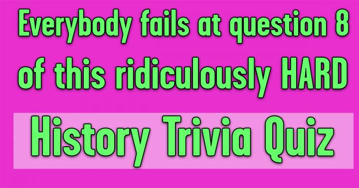 History Trivia Quiz