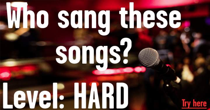 Banner for HARD Who Sang These Songs?