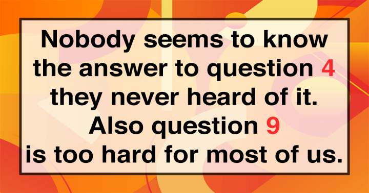 General Knowledge Quiz