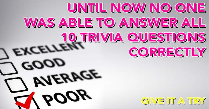 10 Trivia Questions