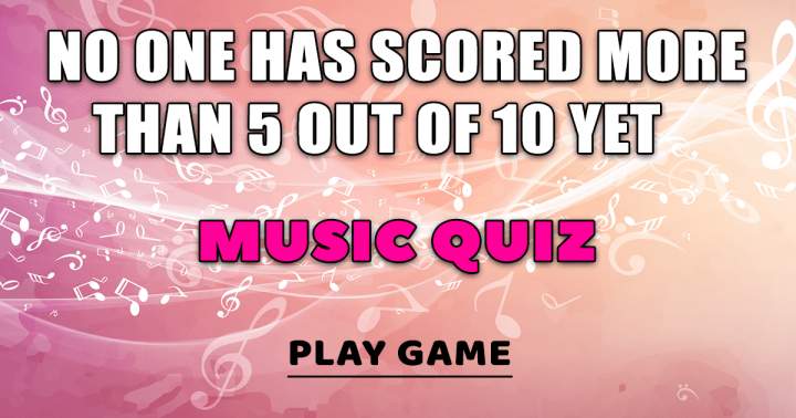 Music Quiz For Intelligent People