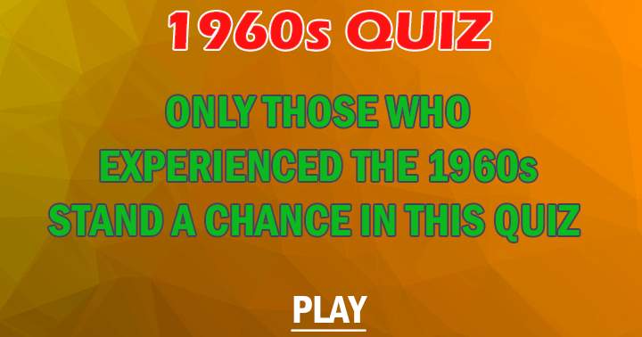 1960s Quiz