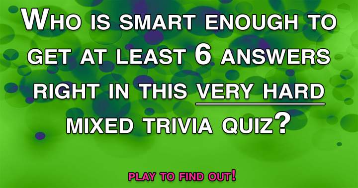 Mixed Trivia Quiz